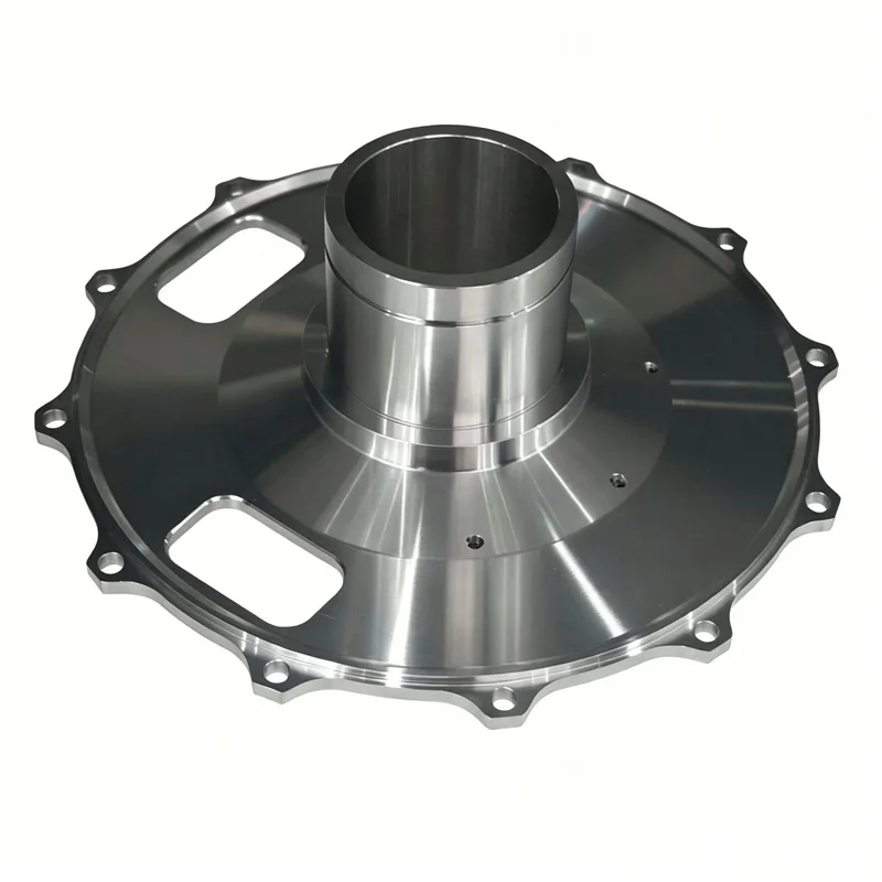 Custom Size CNC Machined Aluminum Flange Plate Polished Alloy Motor Connecting Industrial Mechanical Components