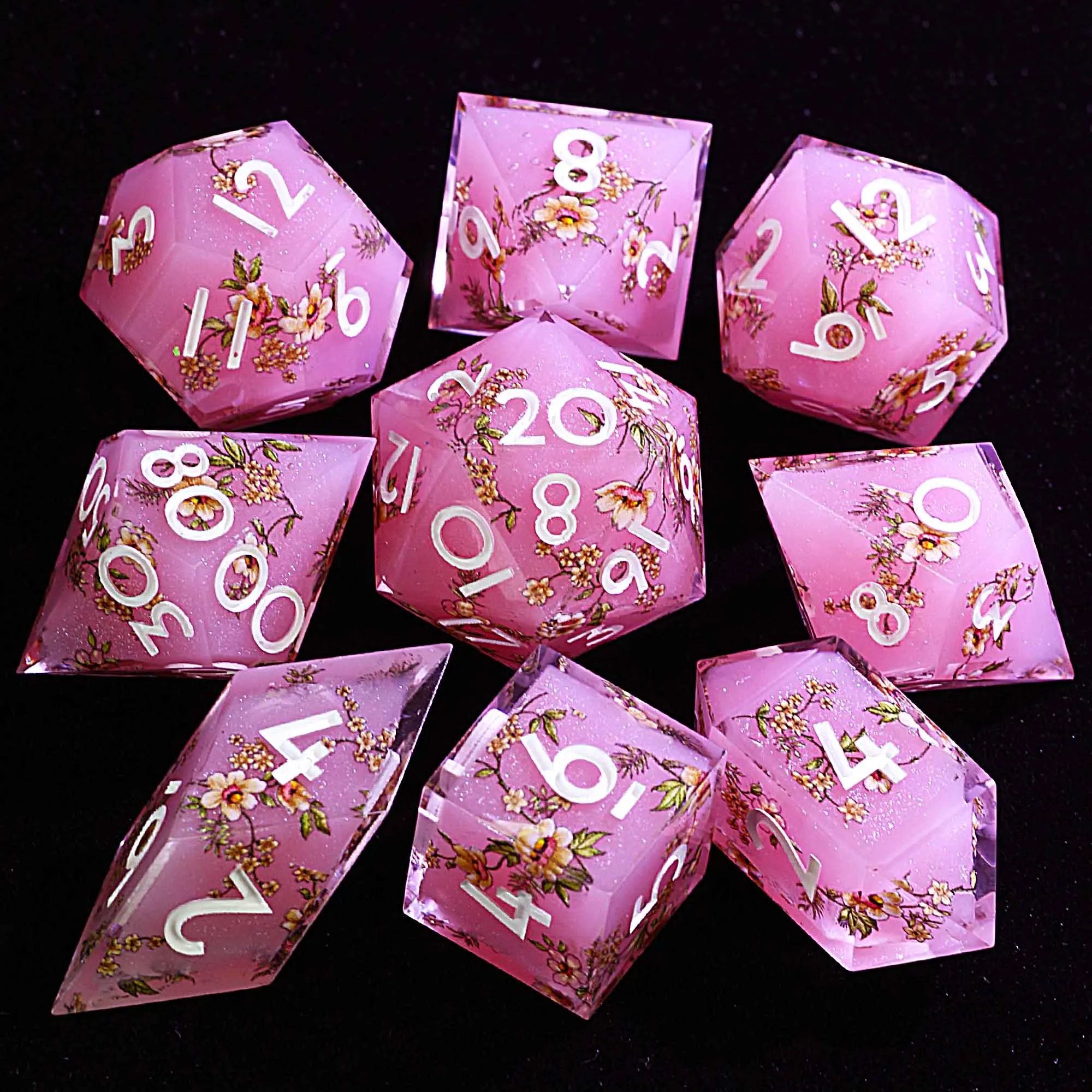 

Набор из многогранной смолы DD Dice Blossom Fresh Flower