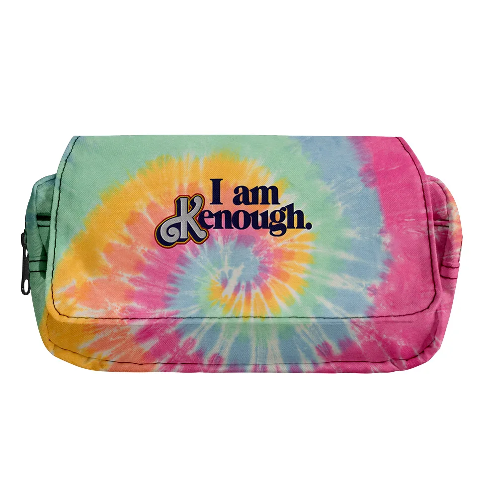 I Am Kenough Oxford cloth Double-layer pencil case student school pencilcase stationery office pencilcase household stationery