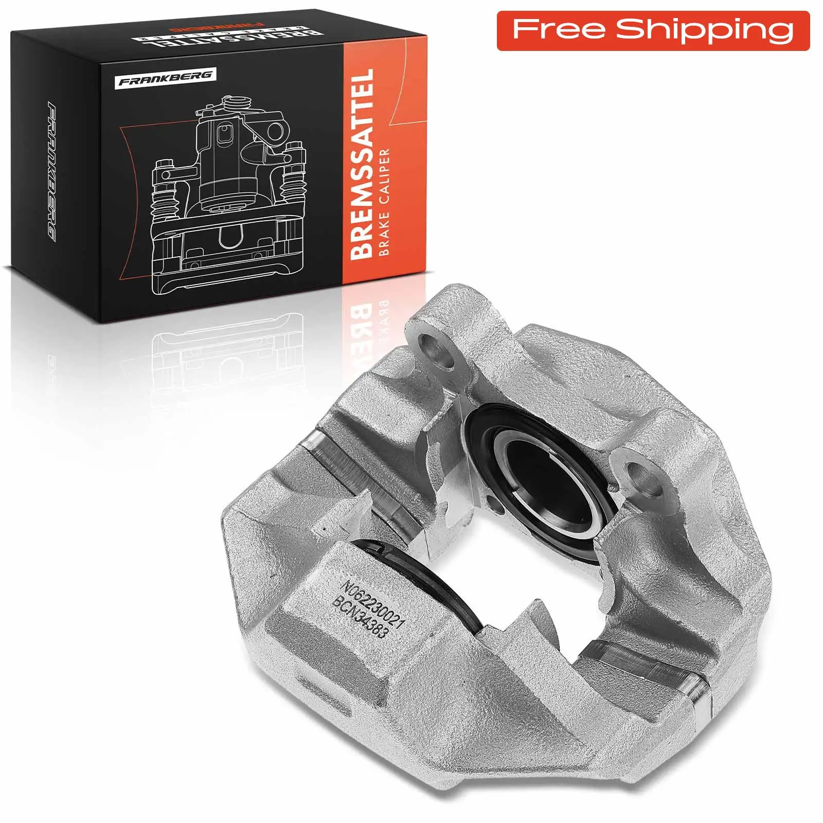 Frankberg 1x Remklauw Vooras Rechts voor Porsche 911 914 2.0L 1968-1973 91135190800 34383