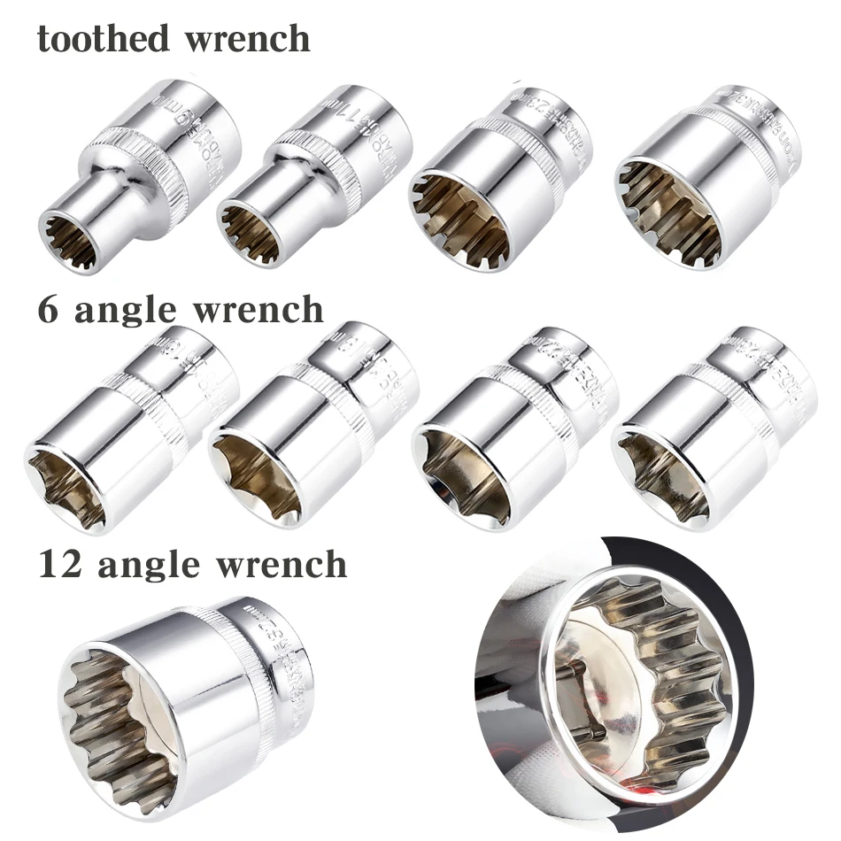 1/2 "Inch 12.5Mm Vierkante Drive Socket Bit Ratelsleutel Socket Power Tool Torx Star Bit Auto Reparatie Hand gereedschap
