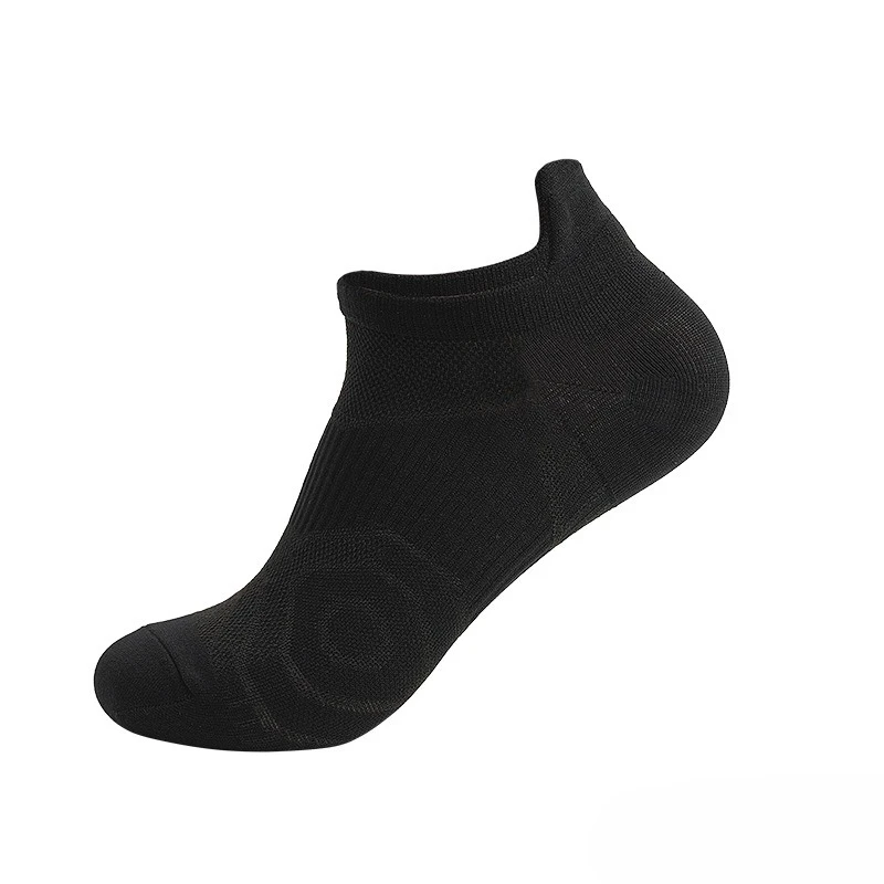 1/9 Pairs Outdoor Fitness Running Towel Bottom Sports Socks Short Tube Shallow Mouth Thin Style Solid Color Breathable Socks view 6