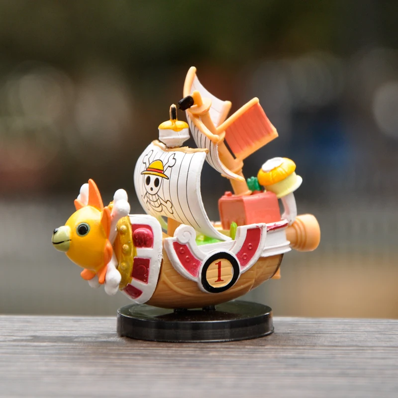 One Piece Handmade Model Surrounding Super Cute Mini Ship Model  Wanli Sunshine, Meili, Pirate Ship Collectibles Gift Ornament