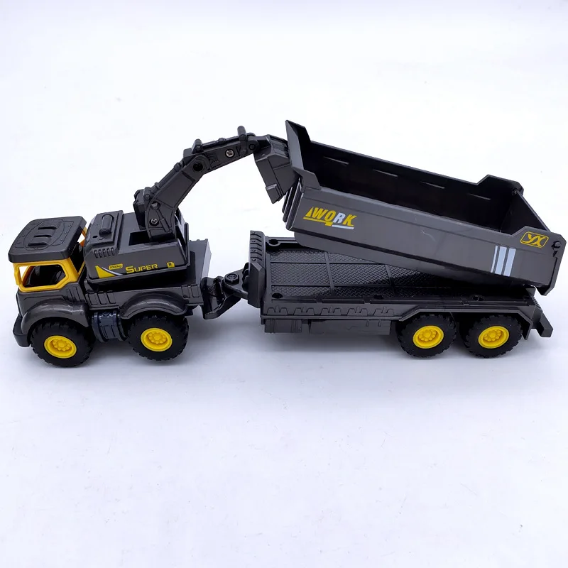 

Детские игрушки-модели строительной техники, имитационная многофункциональная модель экскаватора, подарки для детей B185