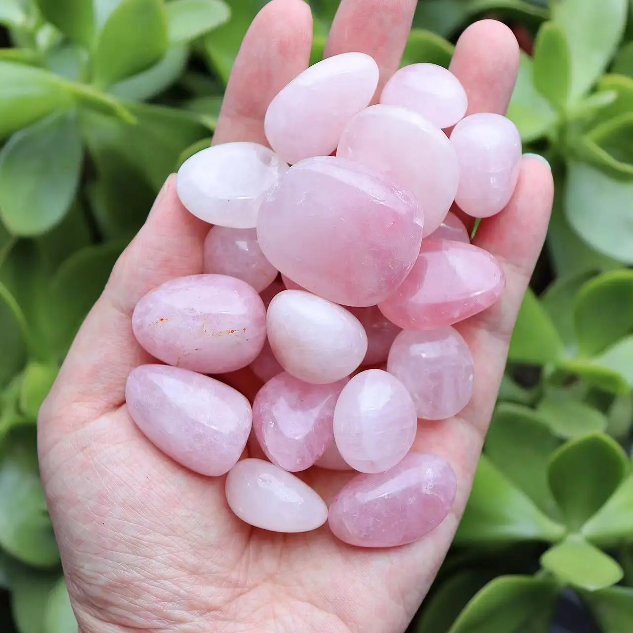 Natural Polished Rose Quartz Irregular Shape Tumbled Stone Crystal Healing Energy Mineral Grave Home Garden Decoration Fish Tank