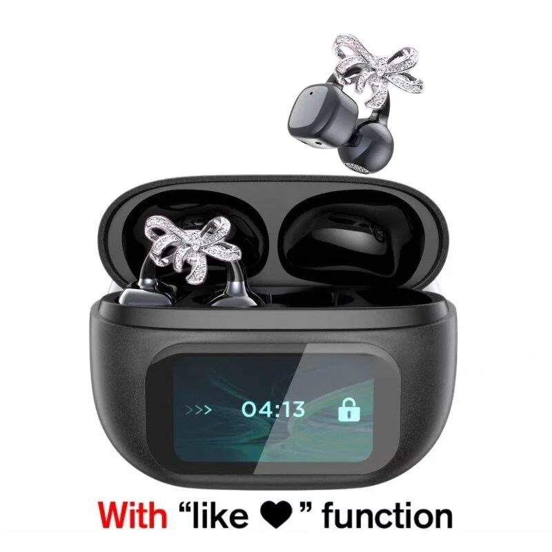 سماعات أذن بلوتوث تعمل باللمس، أقراط على شكل فراشة، مترجم AI، إلغاء الضوضاء، سماعات رأس لاسلكية مع ميكروفون، عمر بطارية طويل #4