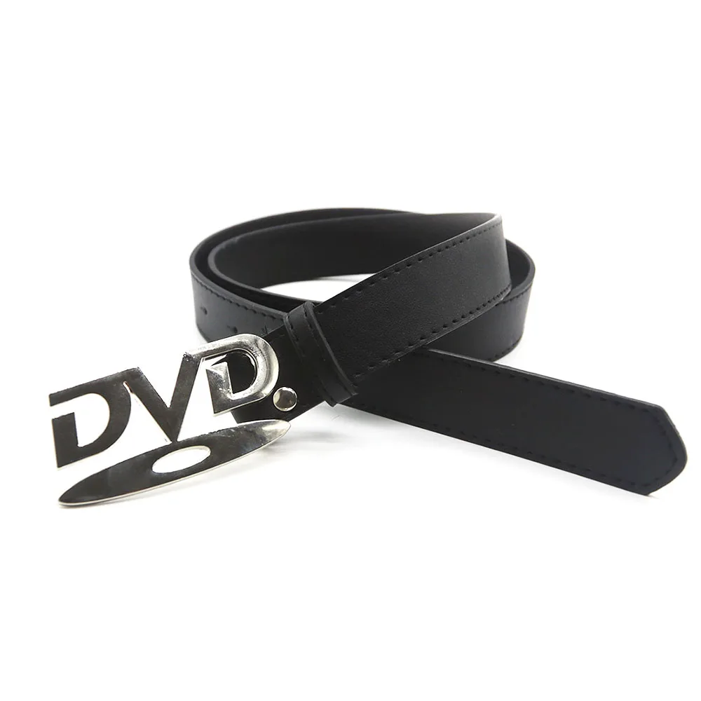 

Fashionable Women's Belt Hip-Hop Y2K Belt DVD Buckle Niche Belt Retro Design Women's Sensual Beltche Belt Jeans Decoration