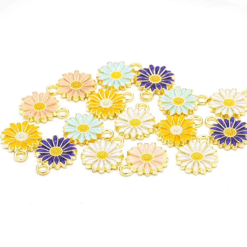 20 шт./партия, эмалированные подсолнухи