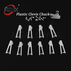 10pcs 1mm Plastic Horn Clevis Chuck for RC Airplane Control Compatible with Radio Controlled Aircraft Parts