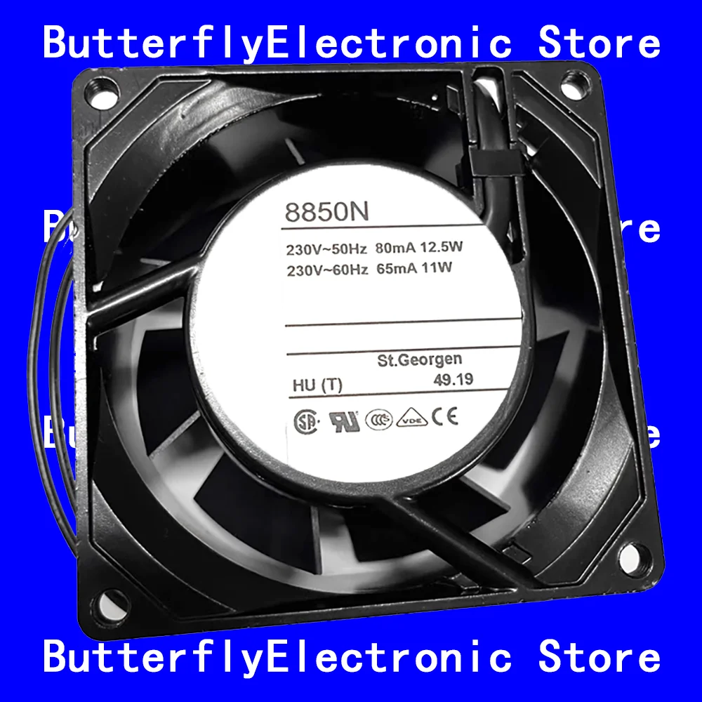 

НОВЫЙ ОРИГИНАЛЬНЫЙ 8850N 8850 N 230 В переменного тока 12,5/11 Вт 8038 80*80*38 мм ОХЛАЖДАЮЩИЙ ВЕНТИЛЯТОР