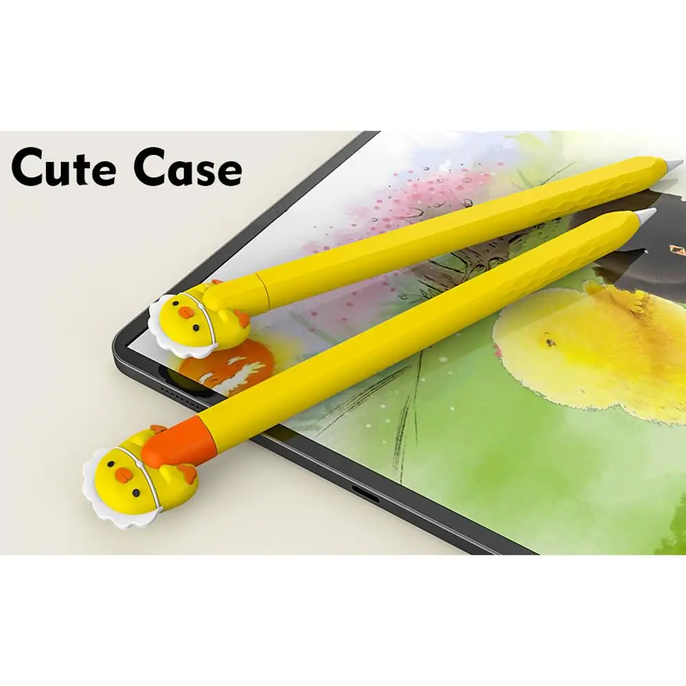Custodia protettiva per penna capacitiva portatile in Silicone morbido per cartoni animati compatibile per penna Ipencil di seconda generazione