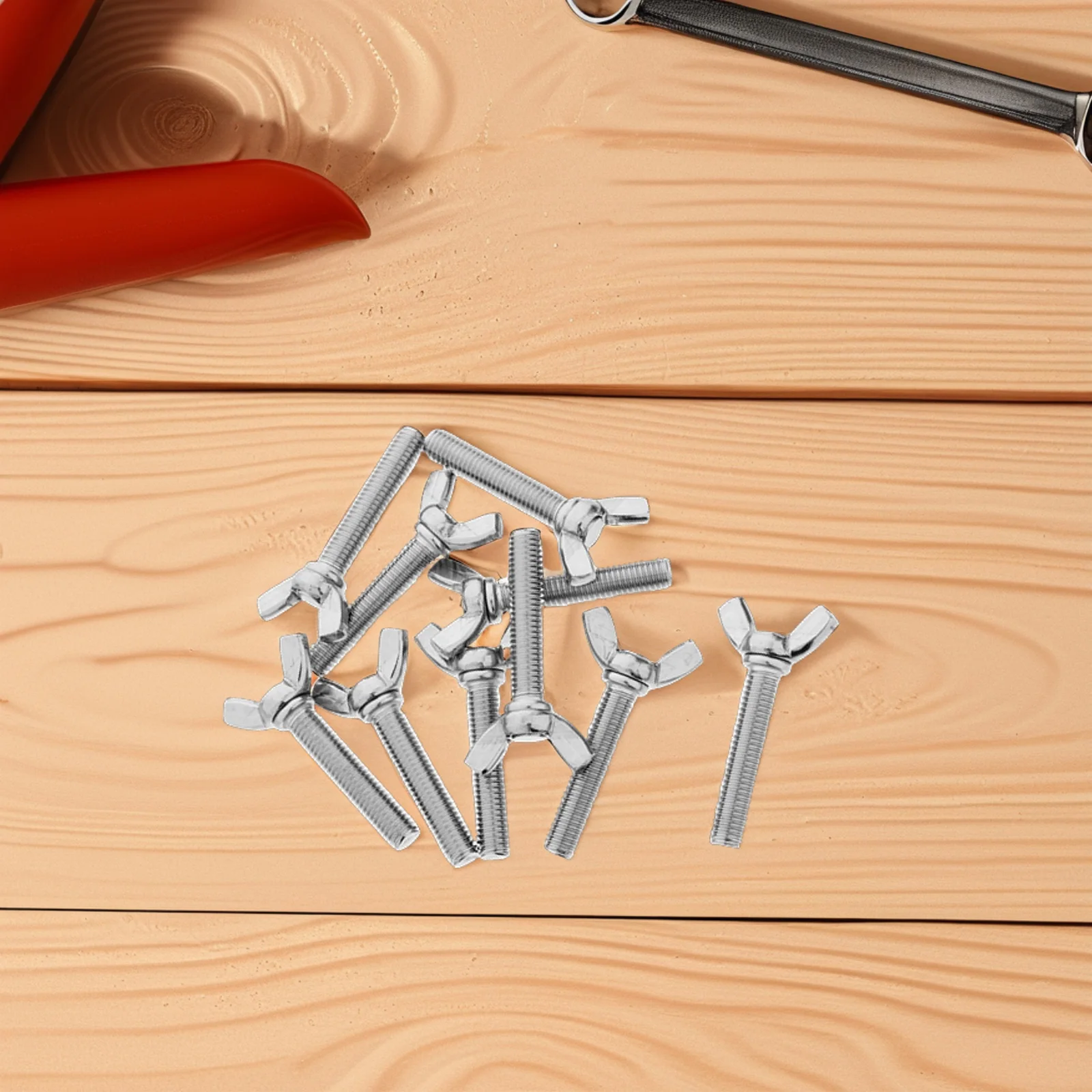 

10 Pcs Screw Butterfly Thumb Hand Screws Replacement Bolts Machine Fastener Croissant