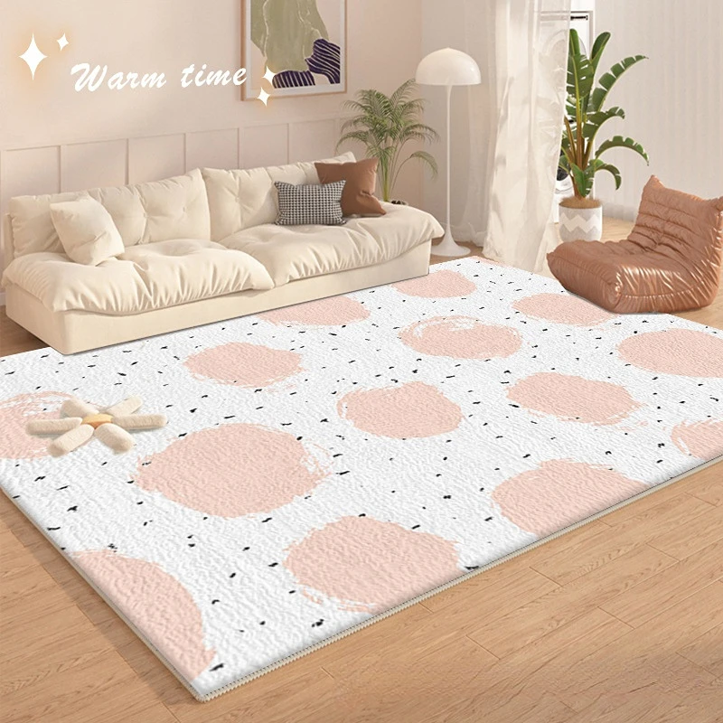 

Modern Ins Wear Resistant Easy Care Living Room Carpet Soft Largearea Bedroom Decorative Carpets Thickened Nonslip Household Rug