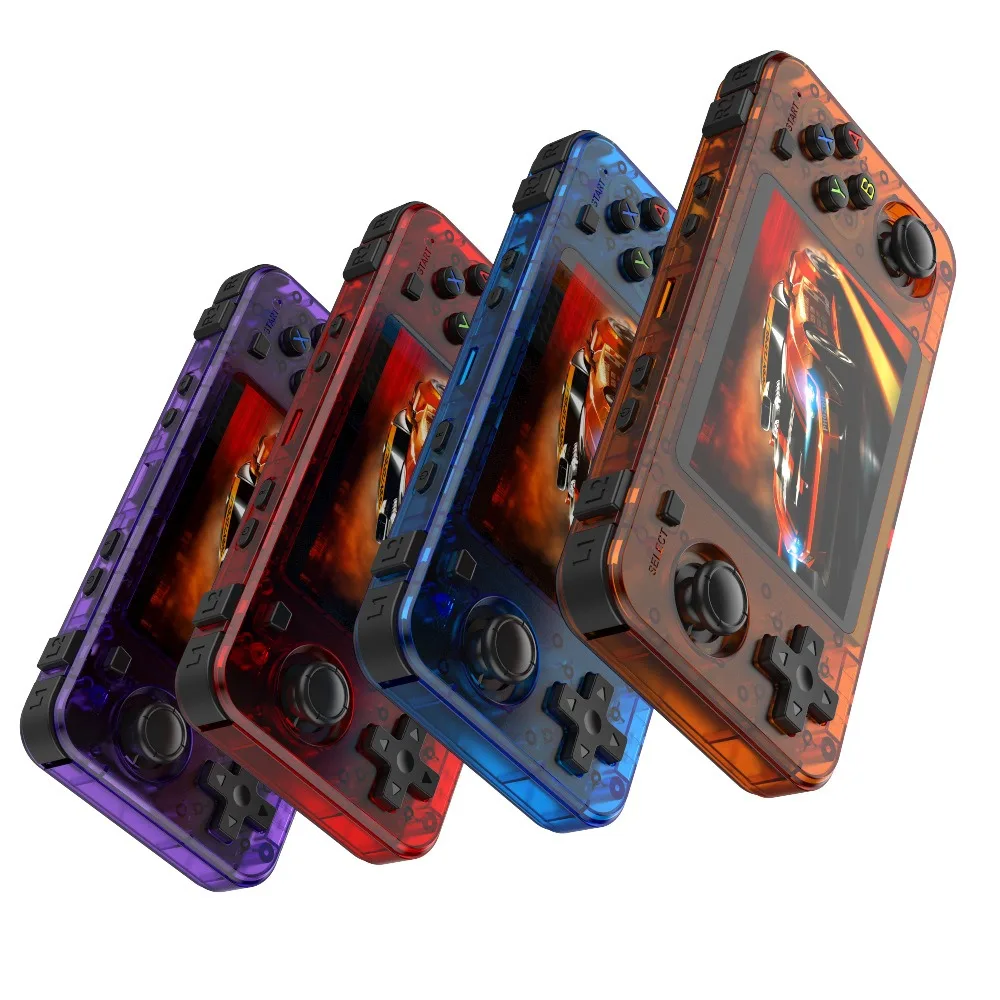 وحدة تحكم ألعاب محمولة باليد R36H ريترو نظام لينكس مفتوح المصدر، ألعاب كلاسيكية 20K+، 64 جيجابايت 128 جيجابايت، شاشة IPS 3.5 بوصة