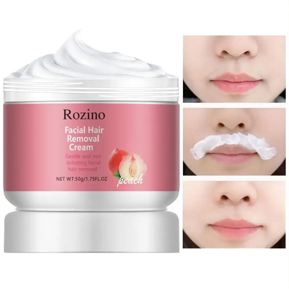 

50g Original Rozino Facial Hair Removal Cream Gentle Non Irritating Eliminated Fuzz Sooth Skin Fast Effective Hair Removal Cream