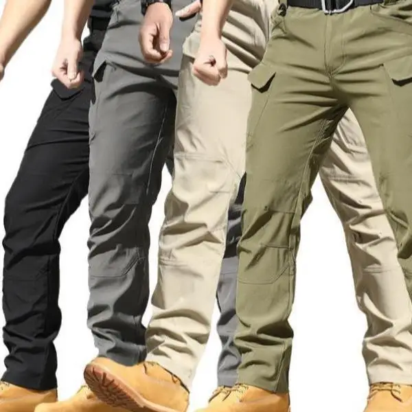 

New Men's Casual Pants High Waist Straight Leg Paratrooper Sle Neutral Fit Other Fabric 00% Other Material Winter Collection