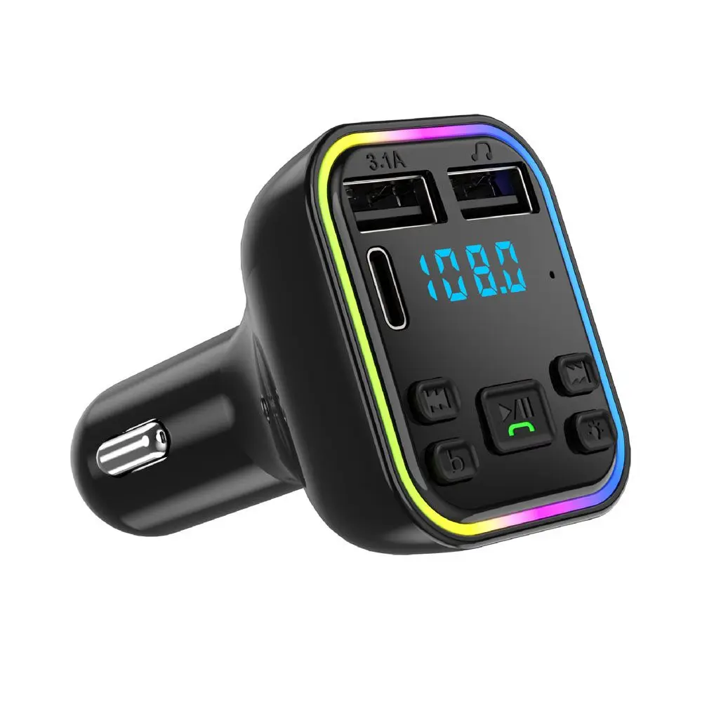 Interior Accessories Dual USB Power Adapter FM Modulator Car FM Transmitter Car Accessories USB Charger Bluetooth Car Charger
