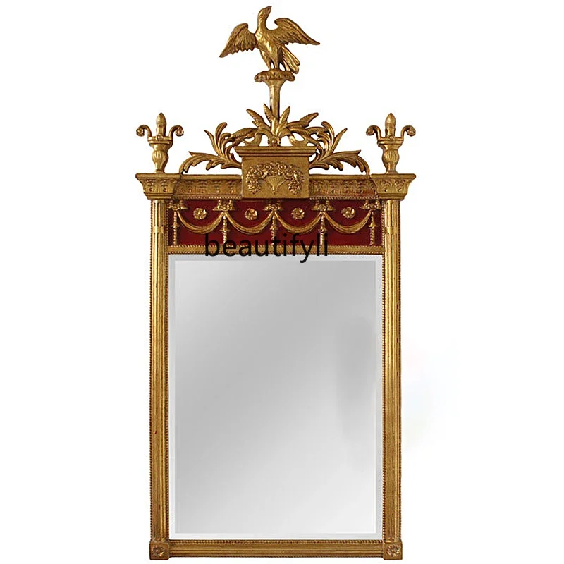 

New Arrivals European high-end decorative mirror three-dimensional carved court design enigma mirror, decorative hanging mirror