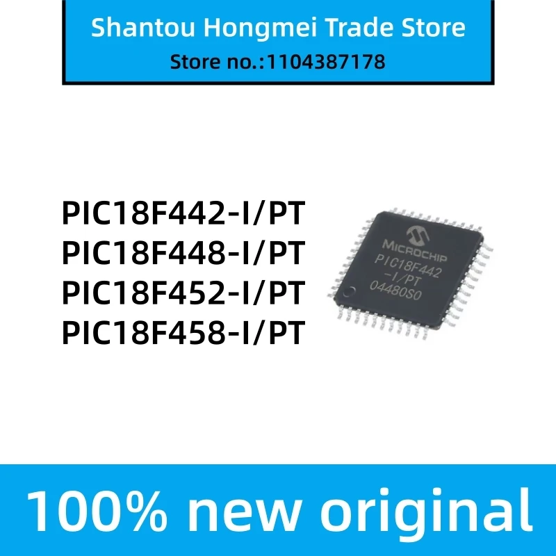 PIC18F442-I/PT PIC18F448-I/PT PIC18F452-I/PT PIC18F458-I/PT TQFP44 Chip Microcontrolador IC 100% original