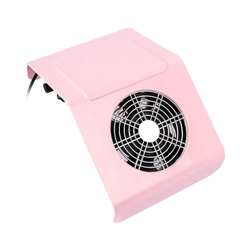 Collecteur de poussière d'ongles conviviale ré avec filtre, aspiration élevée, faible bruit, tampon à main, interrupteur à une touche, aspirateur de manucure, bureau, 40W
