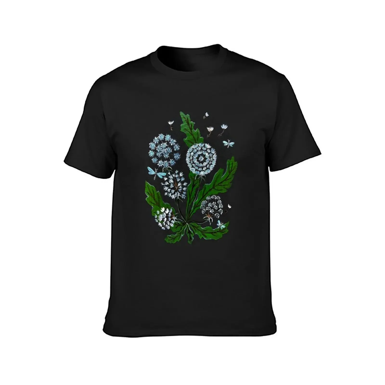 Dandelions and Dragonflies T-Shirt oversized graphic tee street wear anime t shirts vintage graphic tee men tshirt