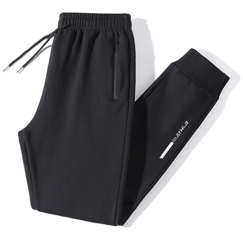 Pantalones de algodón para hombre, pantalón de pierna recta, grueso y aterciopelado, ajustado, a prueba de viento, cálido, informal, 8XL, novedad de invierno, 2024