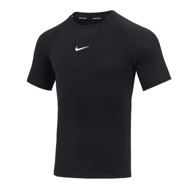 NIKE-M NP DF TIGHT TOP SS Men's T-shirts, Sportswear de Manga Curta, Original, Nova Chegada