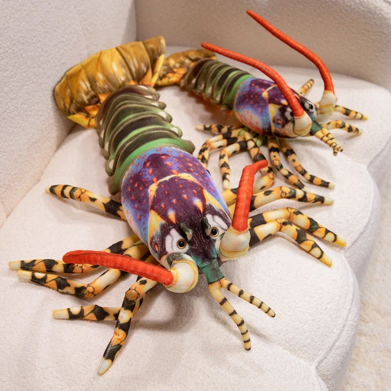 

55/78cm Cute Lobster Plush Toys Lifelike Shrimp Australian crayfish Stuffed Animal Doll Soft Pillow Birthday Gifts for Kid Boys