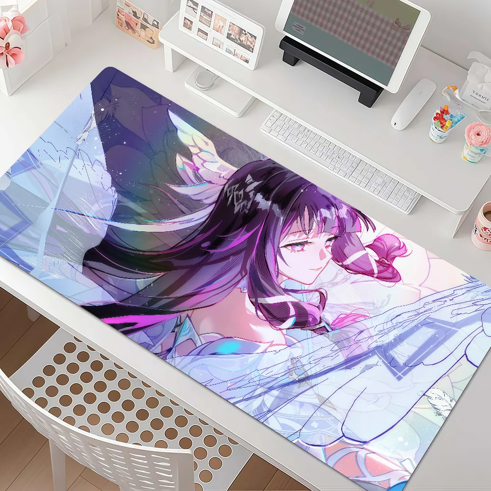 Game Genshin Impact Columbina Mouse Pad Anti Slip Rubber Edge Locked Thickened Laptop Gaming Desk Mat