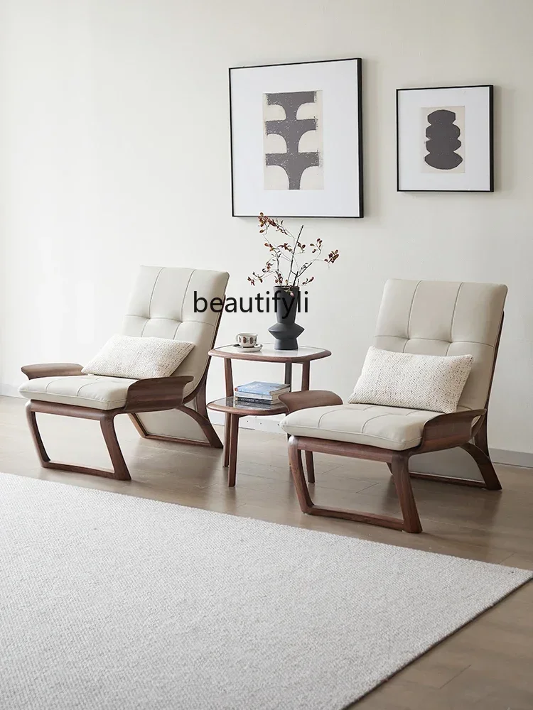 

z1qNorth America, кресло для отдыха из черного ореха, элитный диван, кожаное кресло из цельного дерева