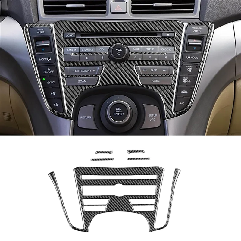 

Крышка панели радионавигации центральной консоли, отделка центральной консоли, внутреннее углеродное волокно для Acura TL 2009-2014