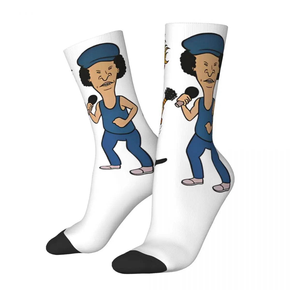 Women Men Socks Beavis And Butt-Head cartoon Stockings Autumn Vintage Quality Socks Pattern Cycling Anti-Slip Socks