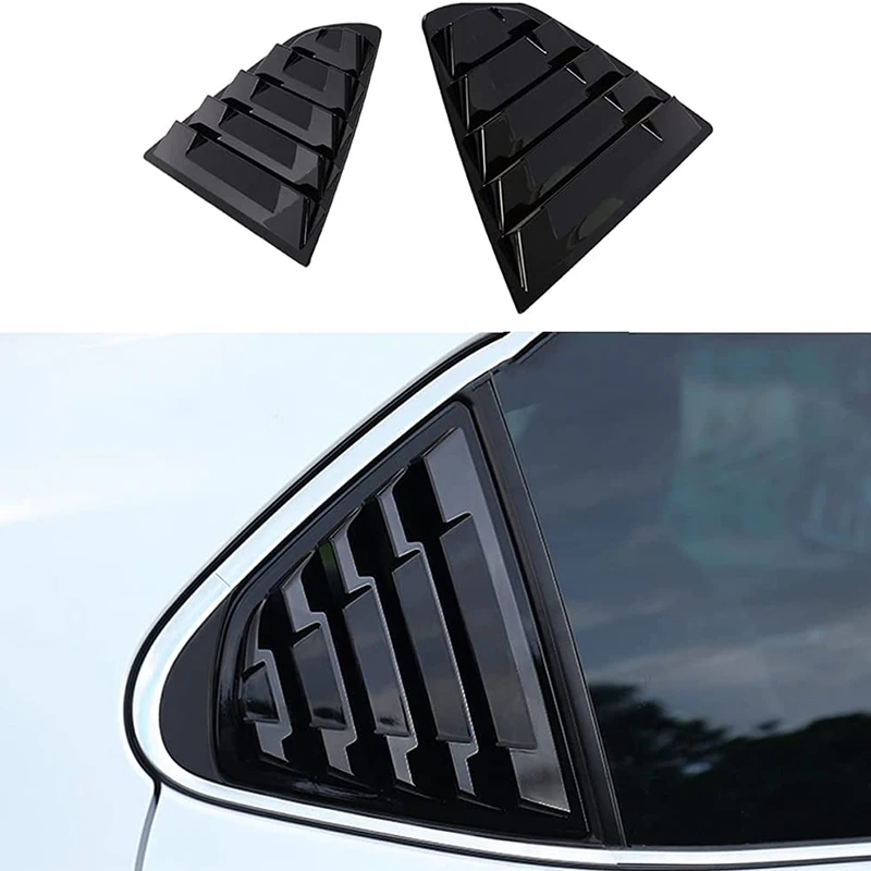 

Car Rear Side Window Louvers Air Vent Scoop Shades Cover Trim Blinds for Toyota Camry Accessories 2019 2020 2021 2022 2023