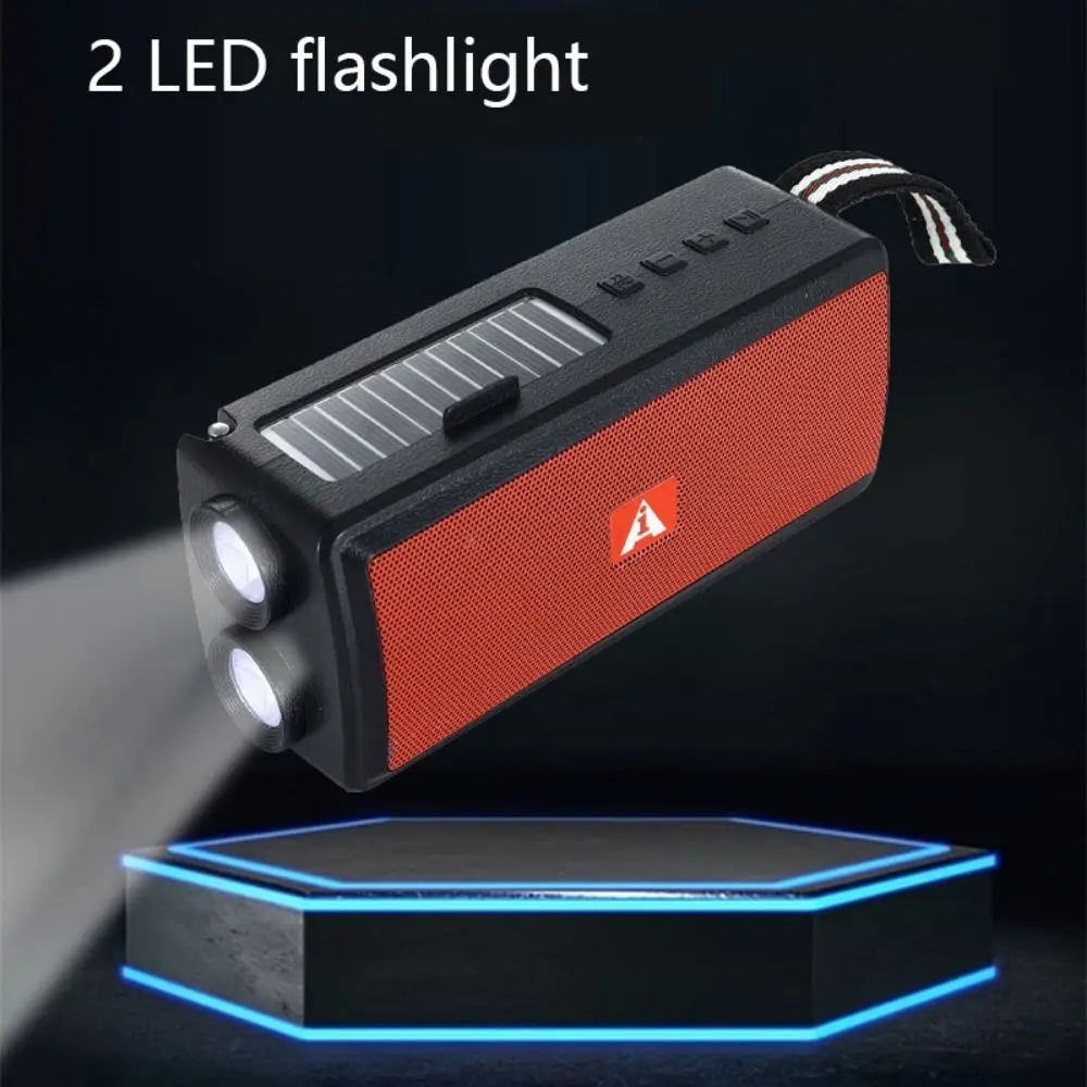 

Mini Solar Power Radio with LED Flashlight Multifunctional Bluetooth Speaker High Quality Solar Charging Small Wireless Speaker