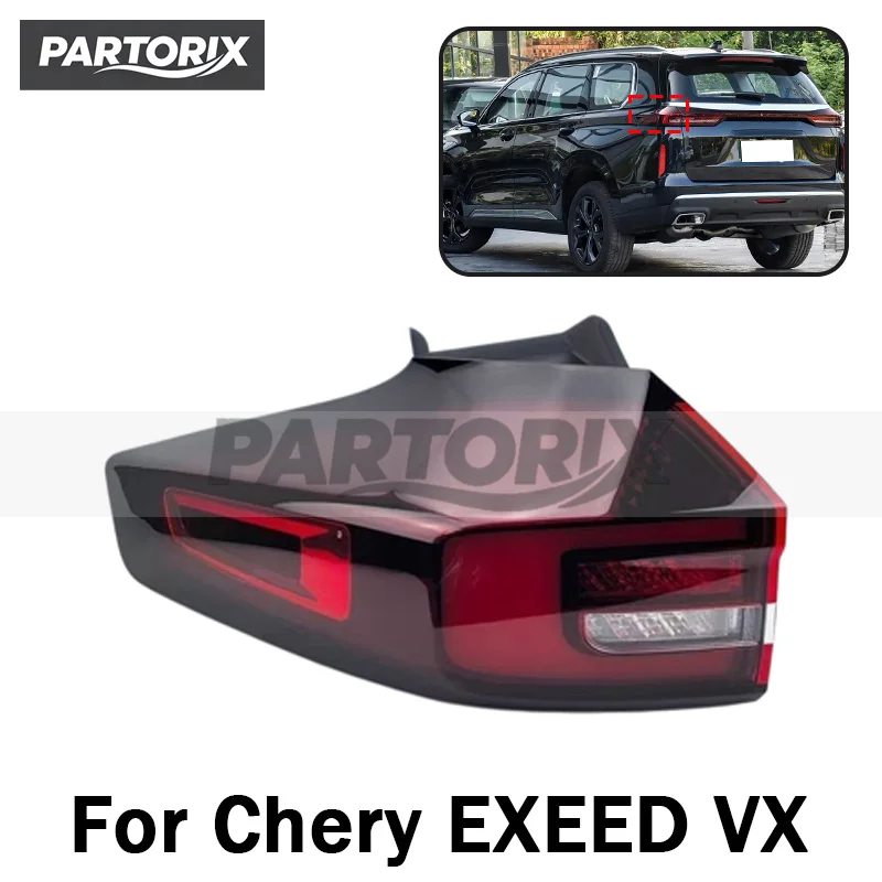 Rear Bumper Taillight For Chery EXEED VX Taillamp Tail Light Signal Lamp Warning Brake Light 605000146AA 605000147AA