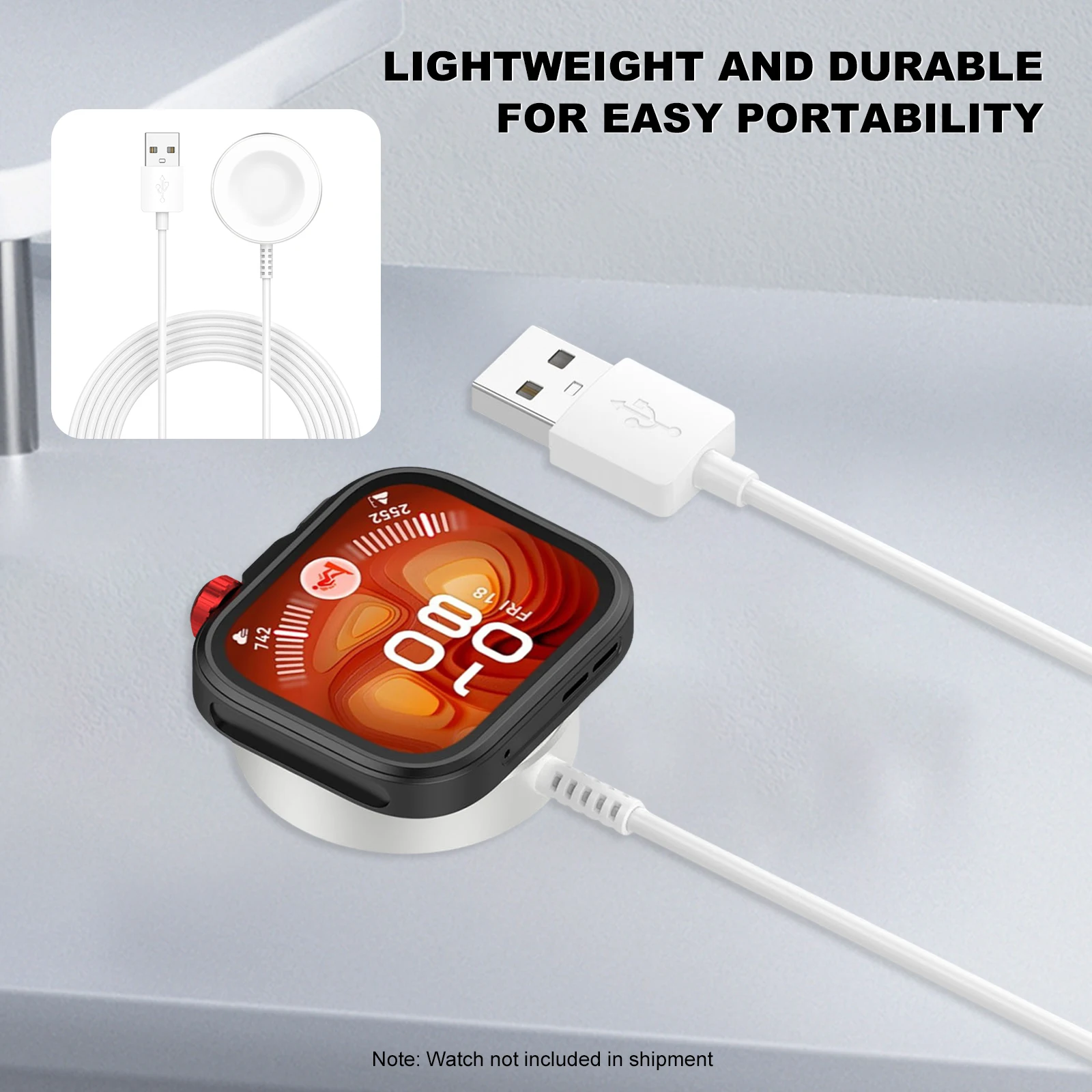 Charging Dock Stand for Huawei Watch Fit 4/GT6/GT5 Series Replacement Charging Cradle Adapter Dock Integrated Version