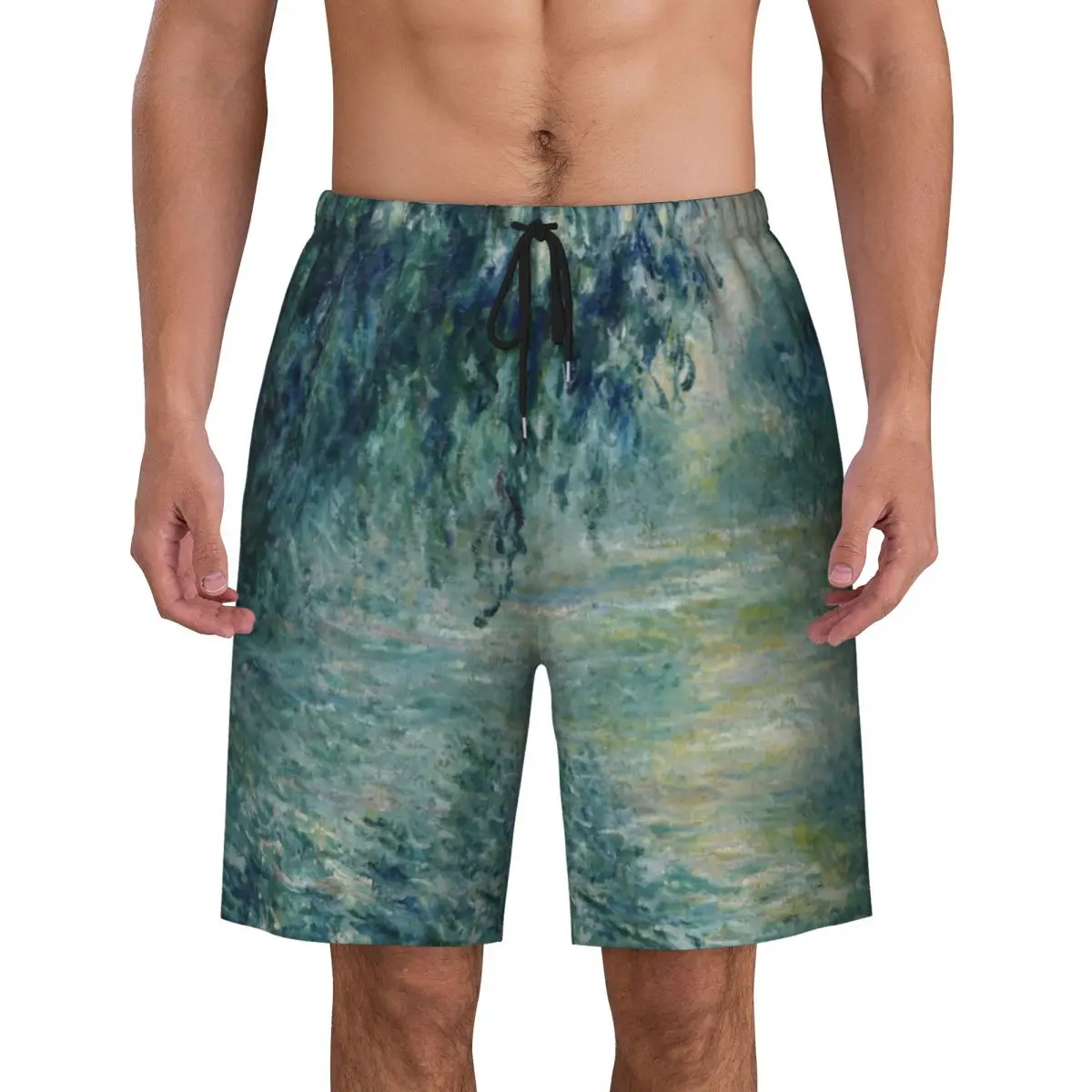 Morning On The Seine Near Giverny Swim Trunks Quick Dry Board Shorts Claude Monet Impressionist Art costumi da bagno Boardshorts