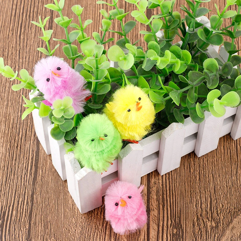 36Pcs Easter Chick, Small Soft Chick Novelty Chick Toys Plush Stuffed Animal for Party Favor, DIY Easter Bonnet Decorations