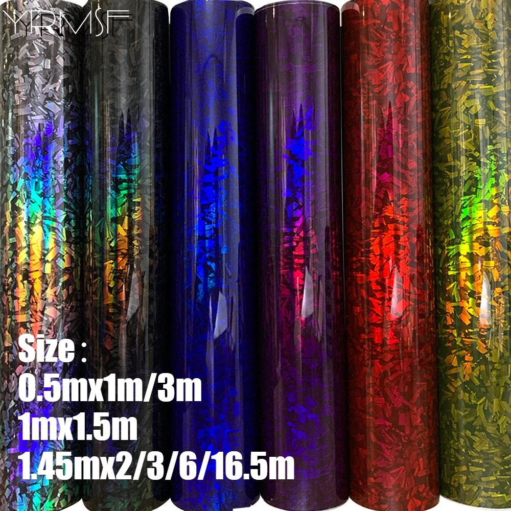 

Carbon Fiber Vinyl Wrap Car Tint Laser Door Hood Car Protection Film 100cmx150cm Roof Universal Motorcycles Exterior Styling