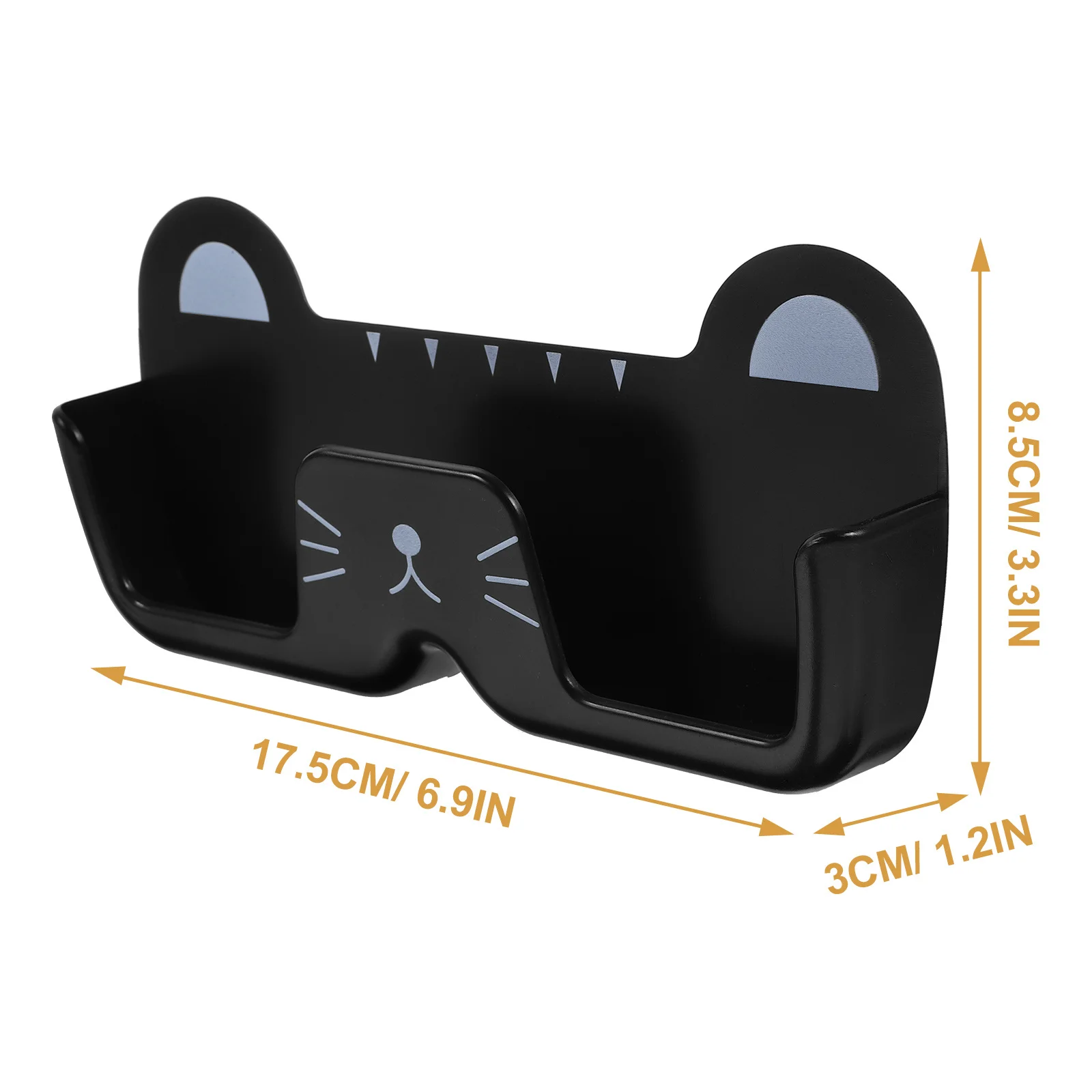

1pc Wall Glasses Organizer Cat-Shaped No-Drill Mount For Eyeglasses Sunglasses Storage Rack Holder Case Home Decor