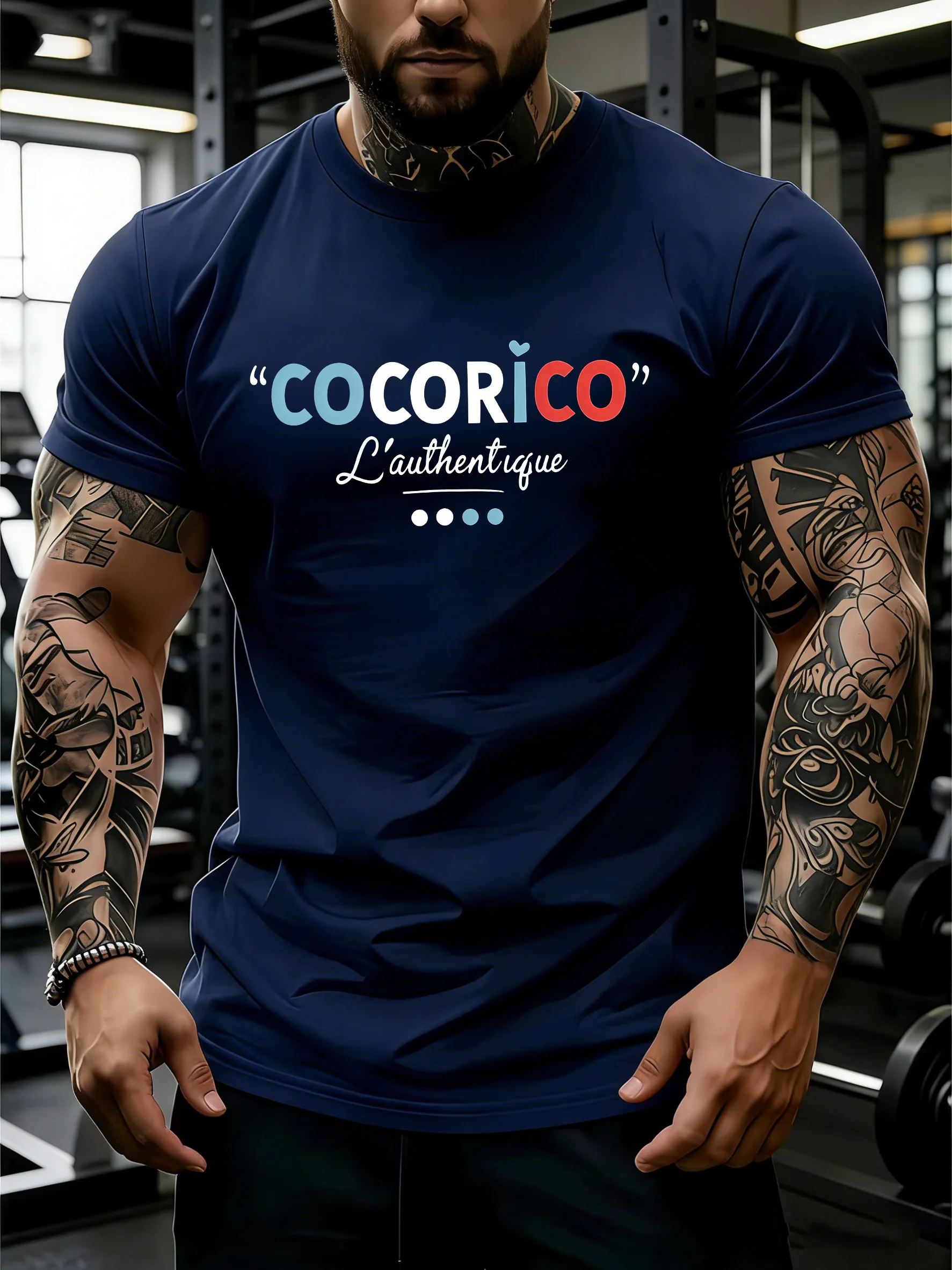 Plus Size Quick Drying Fitness T-shirt Tops Letter Print Short Sleeve T-shirts Summer Men's Clothing Large Size O-Neck T Shirts