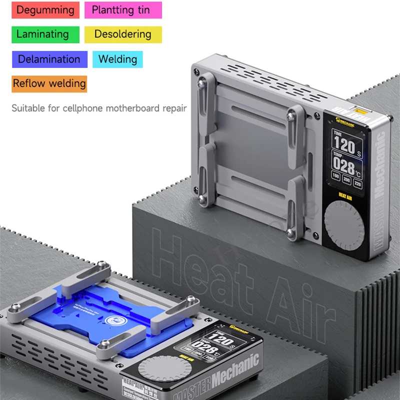 MECHANIC HEAT AIR Preheating Platform For iPhone X-15 PM Motherboard Layered Chip BGA Stencil/Dot Matrix Board Repair Tool Kit