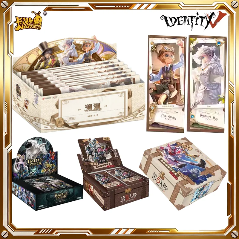 

Коллекционные карточки KAYOU Identity V: Ретро-голографические билеты, 1-е издание, таинственная коробка, аниме-карточки для игры, подарки на день рождения и праздники для детей