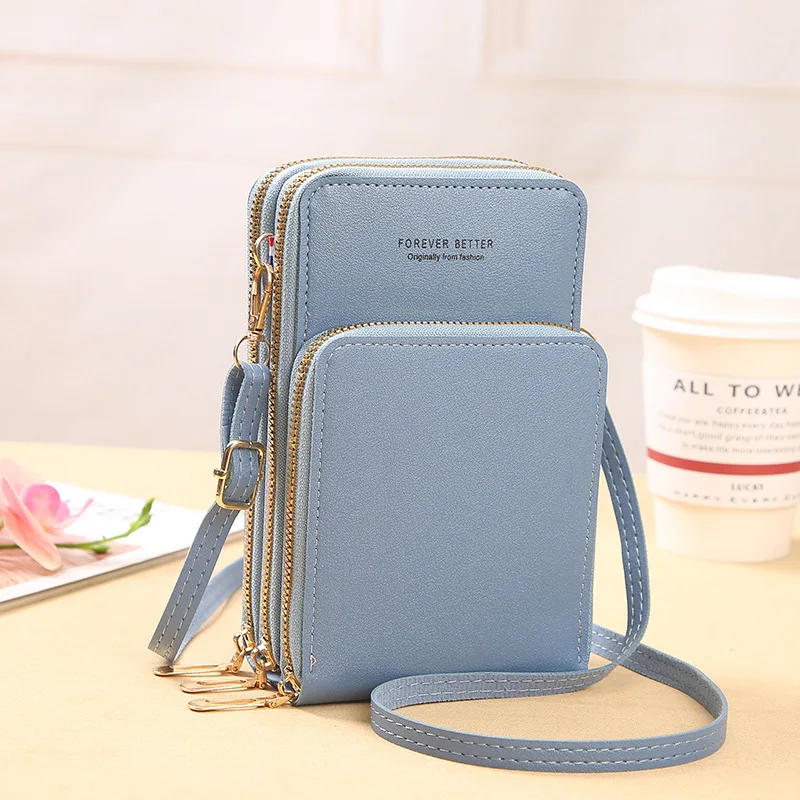 Crossbody Cell Phone Shoulder Bags for Women Touch Screen Phone Wallet Luxury Bags 2022 Ladies Card Hold Purse Clutch Handbags