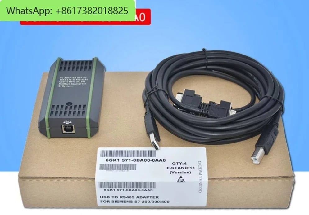 

USB-MPI S7-200/300/400 PLC Programming Cable PC Adapter USB A2 6GK1571-0BA00-0AA0 PC Adapter For S7 System