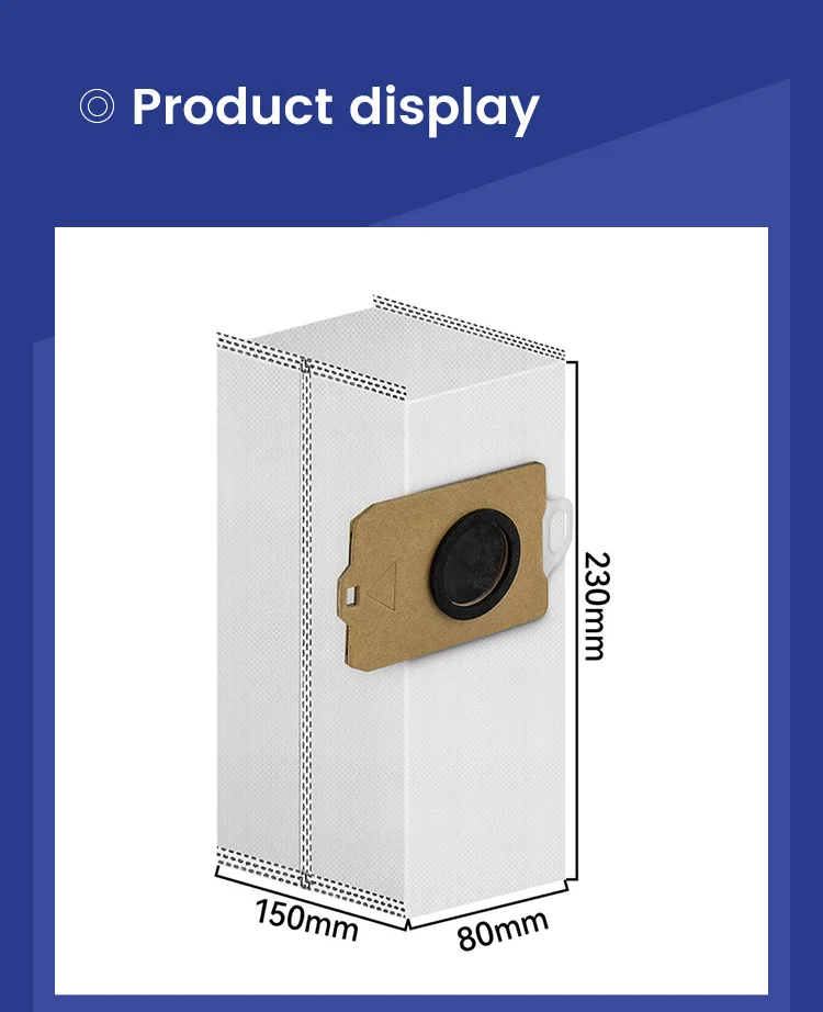 لسحابة الحوت Xiaoyao 001 مكانس كهربائية للكنس الملحقات Xiaoyao قاعدة محطة غير المنسوجة كيس لجميع الغبار المواد الاستهلاكية