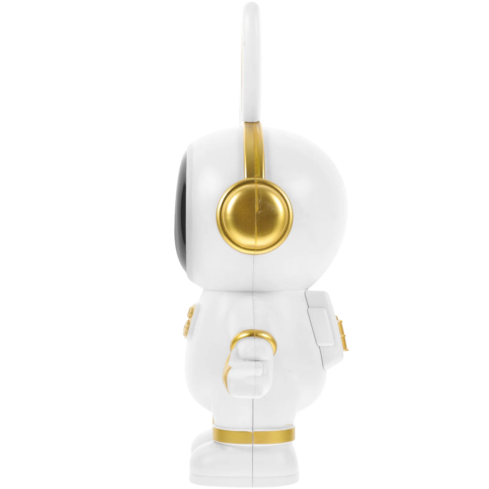 Schattig wit konijntje spaarpot onbreekbare glazen pot kinderen geldopslag astronaut decoratief vinylmodel voor kinderen