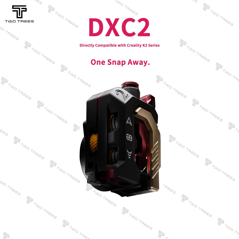 Creality K2 시리즈용 DXC2 압출기 원 스냅 어웨이/특허받은 RNC/K2 시리즈 3D 프린터용 자체 조정 압력 암