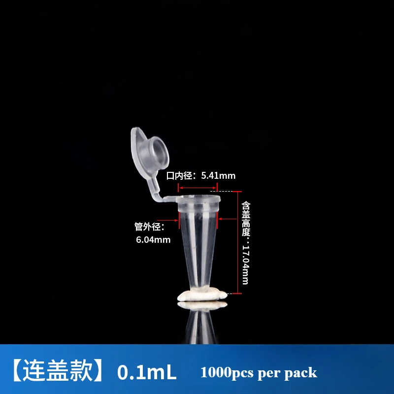 Botellas de plástico para almacenamiento de semillas de jardín, contenedor de tubo de centrífuga con tapa, accesorios de prueba de laboratorio de ciencia, transparente, 0,1-30ML