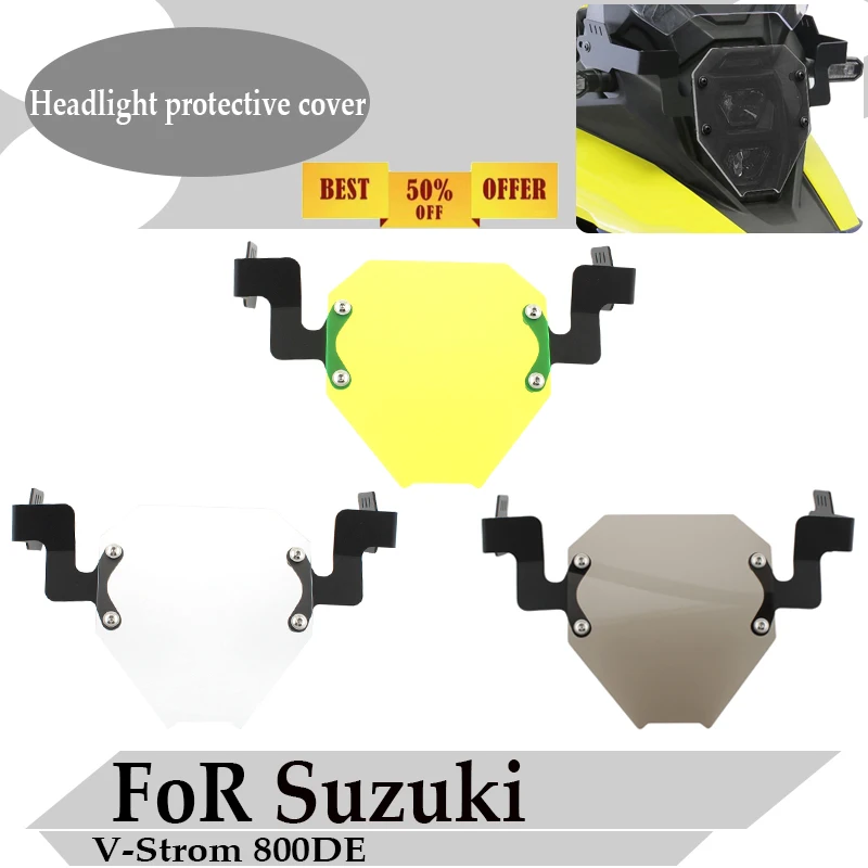 for-suzuki-v-strom-800de-v-strom-800de-motorcycle-accessories-v-strom-800-de-headlight-cover-protection-guard-acrylic